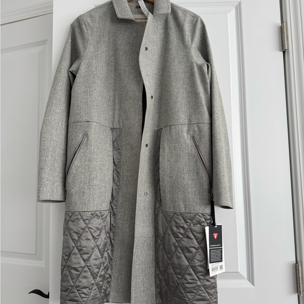 Lululemon Athletica Gray Trench Coat